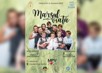 Cea de-a XV-a ediție a ”Marșului pentru Viață”, în cinci localități sucevene. În Suceava, marșul va pleca de la Biserica Sfîntul Dumitru și se va opri pe platoul din fața Casei de Cultură