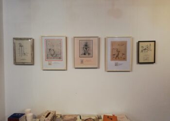 Lucrări de grafică satirică marca Mihai Pînzaru-PIM, expuse la Biblioteca Franceză ”Eugene Ionesco” Galați