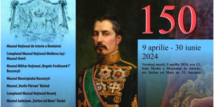 Expoziție dedicată lui Alexandru Ioan Cuza, la Muzeul de Istorie din Suceava, începînd din 9 aprilie. Va putea fi admirat inclusiv celebrul portret oficial pictat de Carol Popp de Szathmari