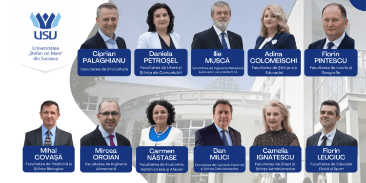 Cei 11 decani ai facultăților din cadrul Universității ”Ștefan cel Mare” Suceava au fost validați de Senatul Universității