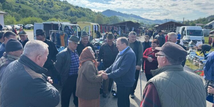 Gheorghe Flutur, la ianugurarea pieței agroalimentare din Stulpicani: Stulpicani va deveni foarte curînd o perlă turistică a Bucovinei