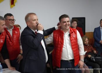 Candidatul PSD pentru președinția Consiliului Județean Suceava, Gheorghe Șoldan, la Păltinoasa, la un eveniment la care au participat 800 de oameni: Păltinoasa este un exemplu de administrație publică performantă, iar Eduard Wendling un primar devotat comunității sale