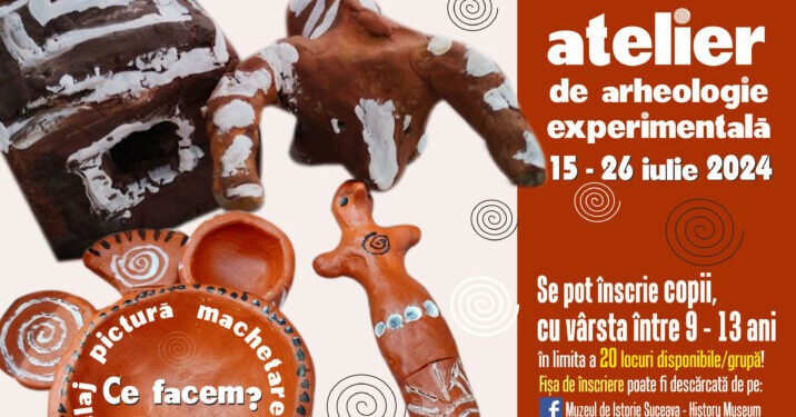 Copiii cu vîrste între 9 și 13 ani, invitați la un atelier de arheologie de către Muzeul Național al Bucovinei