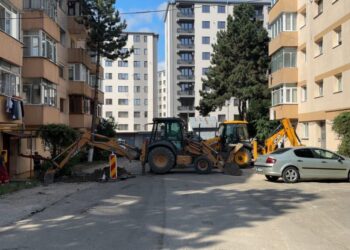 Se lucrează pe strada Păcii, din cartierul Burdujeni. Lucrările vor dura pînă la finele acestei veri