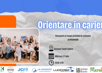 Asociația Tineri de Succes mijlocește contactul dintre tineri și profesioniști din mediul de afaceri sucevean. Școala de Vară începe pe 17 iulie