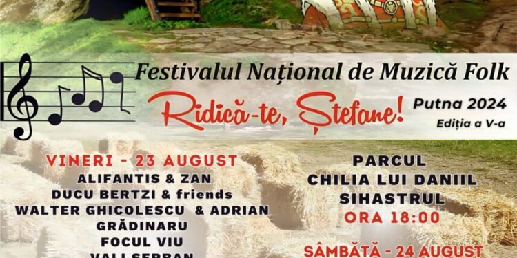 Chitară cu autografele artiștilor, la tombola care va fi organizată la festivalul de folk de la Putna