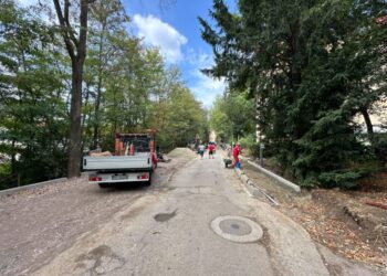 Lucrări de modernizare a străzii Oituz. Pentru început se reface legătura dintre strada Leca Morariu și strada Universității