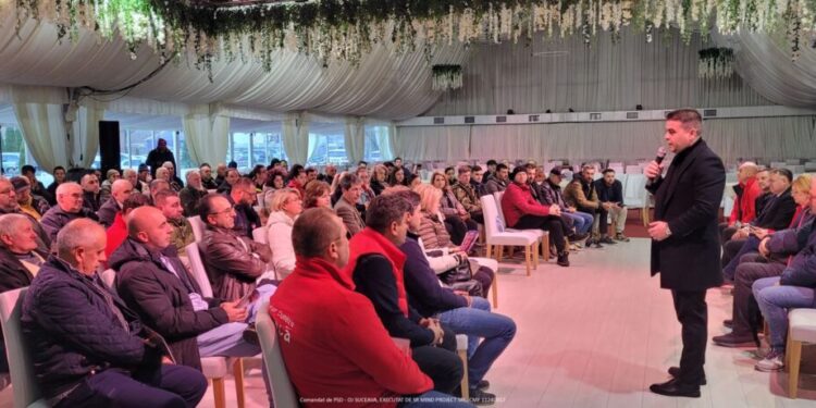 Gheorghe Șoldan, la Broșteni: Dezvoltarea Bazinului Dornelor și a orașului Broșteni sînt priorități pentru noi. Eugen Bejinariu a solicitat voturile oamenilor din Siminicea