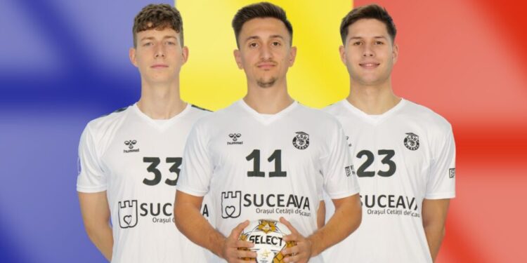 Codrin Radu, Sorin Grigore și Claudiu Lazurcă, cei trei handbaliști ai CSU Suceava convocați la naționala de seniori a României, pentru Trofeul Carpați