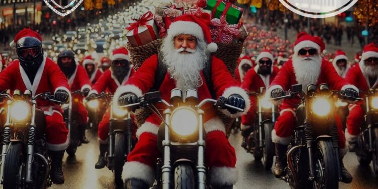 ”Moș Crăciun pe două roți” cu cadouri, în centrul Sucevei, pe 22 decembrie