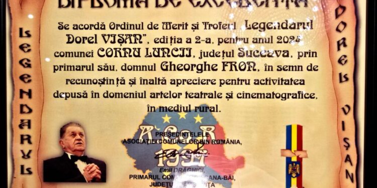 Primarul Gheorghe Fron, premiat de Asociația Comunelor din România cu Trofeul ”Legendarul Dorel Vișan”