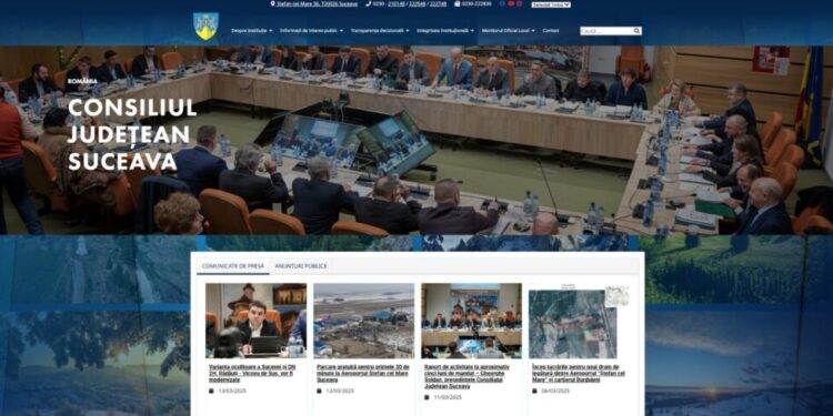 Noul site al Consiliului Județean Suceava, realizat integral de angajați ai instituției. Nu există ”costuri ascunse”