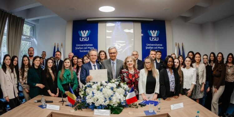 Mircea A. Diaconu, prorector al USV, a primit una dintre cele mai vechi distincții onorifice franceze, pentru promovarea limbii și culturii franceze