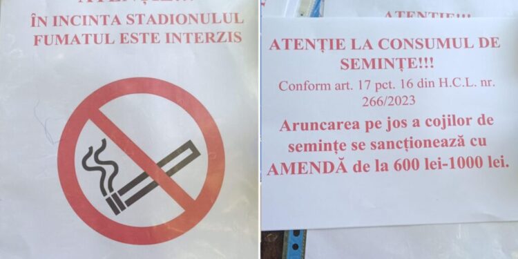 Fumatul pe stadionul ”Areni”, interzis. Cei care vor arunca pe jos cojile de semințe vor fi amendați
