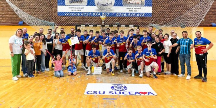 Echipa de băieți juniori III din cadrul CSU Suceava, campioană națională! Handbaliștii suceveni au cucerit și cinci titluri individuale (Foto)