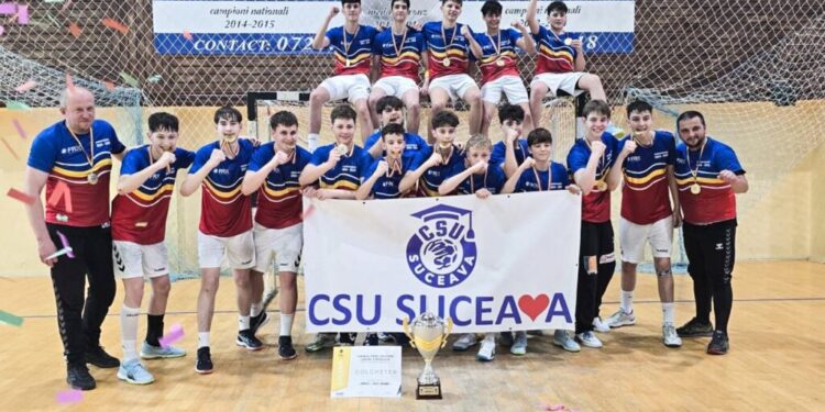 Echipa de băieți juniori III din cadrul CSU Suceava, campioană națională! Handbaliștii suceveni au cucerit și cinci titluri individuale (Foto)