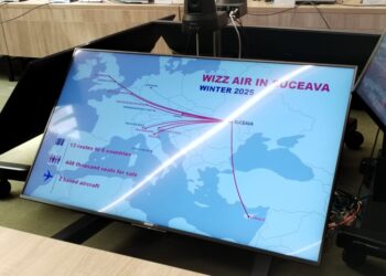 Wizz Air, la Suceava: 13 rute către 6 țări. Printre noile destinații se numără Karlsruhe, Birmingham și Bruxelles