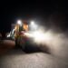 Lucrări de asfaltare desfășurate noaptea, pentru a nu îngreuna traficul (Foto)