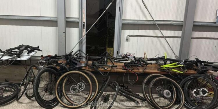 8 biciclete furate din Germania, descoperite într-un microbuz în PTF Vicovu de Sus