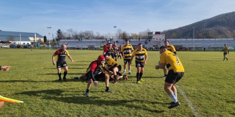 Cu o etapă înainte de final, Rugby Club Gura Humorului este pe primul loc în Divizia Națională, la patru puncte față de CSM Galați, pe care a învins-o sîmbătă cu 52-10 (Foto)