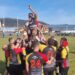 Cu o etapă înainte de final, Rugby Club Gura Humorului este pe primul loc în Divizia Națională, la patru puncte față de CSM Galați, pe care a învins-o sîmbătă cu 52-10 (Foto)
