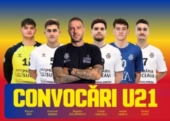 Antrenorul Bogdan Șoldănescu și cinci handbaliști de la Suceava, la Naționala U21, stagiu de pregătire la București și meciuri amicale cu Polonia