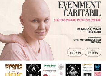 ”Gastronomie pentru omenie – Împreună pentru Andreea Aniță”, eveniment caritabil, duminică. Organizatorii: Lupta nu se oprește la operație