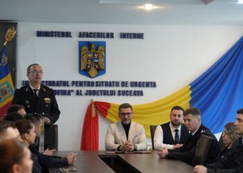 Cinci cadre militare ale ISU ”Bucovina” Suceava, înaintate în grad înainte de termen de Ziua Protecției Civile