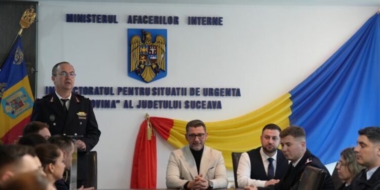 Cinci cadre militare ale ISU ”Bucovina” Suceava, înaintate în grad înainte de termen de Ziua Protecției Civile