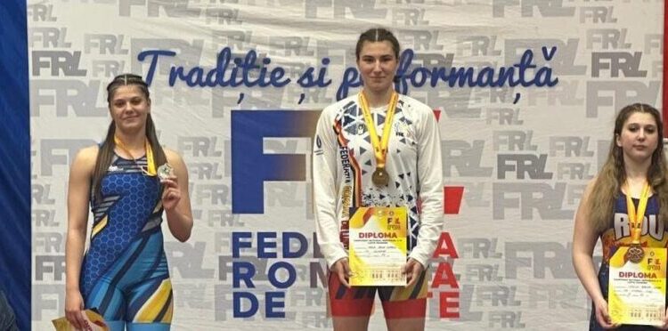 Maria-Ioana Romega, aur la Campionatele Naționale de lupte. Sportiva de la LPS Suceava este pregătită de Valerică Gherasim