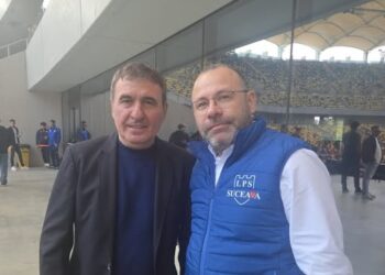 Ciprian Anton, printre cei 800 de participanți la un curs susținut pe ”Arena Națională” care l-au aplaudat pe Gheorghe Hagi, cu două ore înainte ca acesta să fie anunțat ca fiind noul selecționer al României