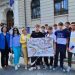 Peste 2.100 de elevi din județul Suceava au participat la marșul ”Fii conștient, nu dependent”. Evenimentul a inclus și o simulare de accident rutier în centrul orașului (FOTO)