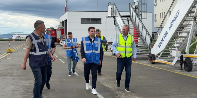 Aeroportul Suceava. Sală de așteptare de 400 de metri pătrați, din luna iunie, pînă la finalizarea Terminalului 3, care va avea 11.000 de metri pătrați