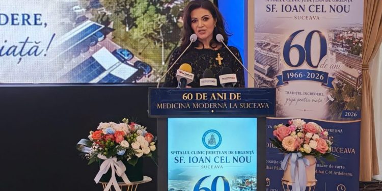 700 de invitați, la evenimentul dedicat împlinirii a 60 de la înființarea spitalului sucevean. Managerul Larisa Blanari: Împlinim 60 de ani cu recunoștință față de pacienți și de toți profesioniștii care au construit, zi de zi, încrederea în spitalul nostru