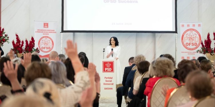 Adelina Paiu, aleasă în funcția de președintă a Organizației de Femei a PSD Suceava. Moțiunea acesteia s-a intitulat: Din inimă pentru oameni. Prin armonie, încredere și colaborare