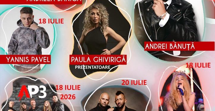 Andreea Bănică, Andrei Bănuță și Alb Negru, cap de afiș la Zilele Municipiului Fălticeni (Foto)
