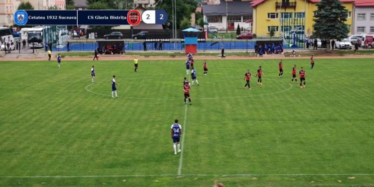 Amical la Cîmpulung Moldovenesc. CSM Cetatea 1932 Suceava – Gloria Bistrița 2-2, la pauză 0-1