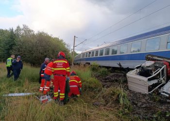 Bărbat mort într-un accident care a avut loc pe calea ferată, la Pojorîta. Un excavator a fost lovit de trenul Iași-Timișoara