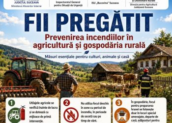 Direcția Agricolă Suceava le cere fermierilor să fie în alertă: canicula și seceta cresc riscul de incendii și pierderi în agricultură