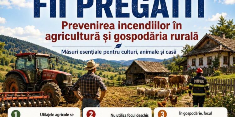Direcția Agricolă Suceava le cere fermierilor să fie în alertă: canicula și seceta cresc riscul de incendii și pierderi în agricultură