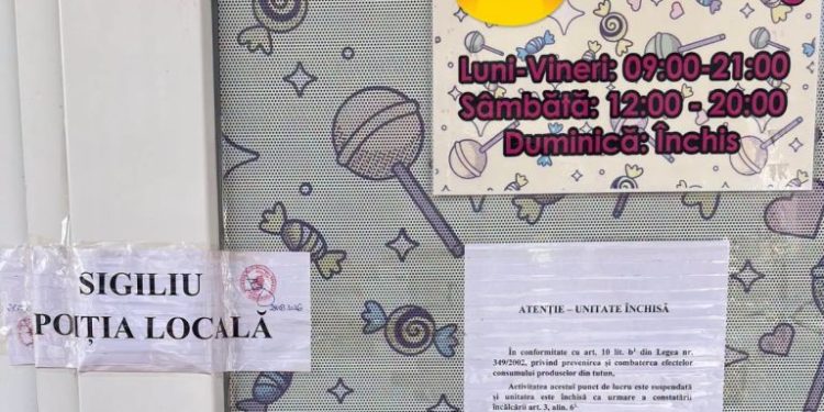 Magazin de lîngă Școala Nr. 3, închis și amendat cu 10.000 de lei pentru vînzarea de vape-uri către minori