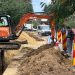 Lucrări la magistrala de apă pe strada Grigore Ureche din Suceava. Materialele au o durată de viață garantată de cel puțin 50 de ani