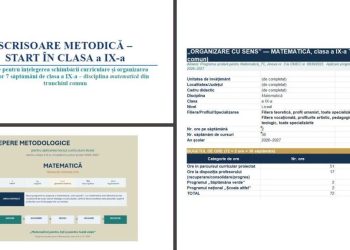 Manualele tipărite pentru clasa a IX-a, în a doua jumătate a lunii octombrie, manualele digitale, în a doua parte a lunii septembrie
