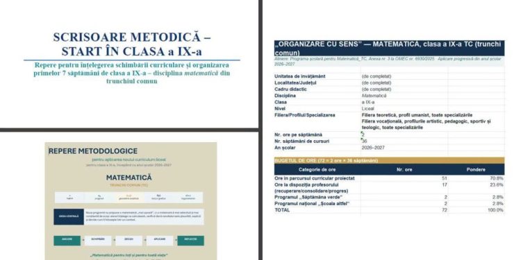 Manualele tipărite pentru clasa a IX-a, în a doua jumătate a lunii octombrie, manualele digitale, în a doua parte a lunii septembrie