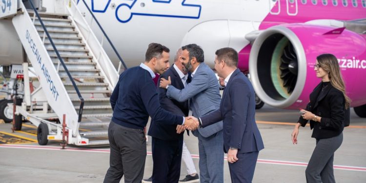 Delegație Wizz Air, vizită la aeroportul sucevean. Gheorghe Șoldan: Discutăm constant cu Wizz Air despre destinațiile pe care oamenii și le doresc