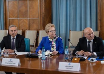 Liliana Agheorghicesei, la Palatul Victoria, la o întîlnire cu premierul și cu alți reprezentanți ai Guvernului