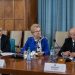 Liliana Agheorghicesei, la Palatul Victoria, la o întîlnire cu premierul și cu alți reprezentanți ai Guvernului